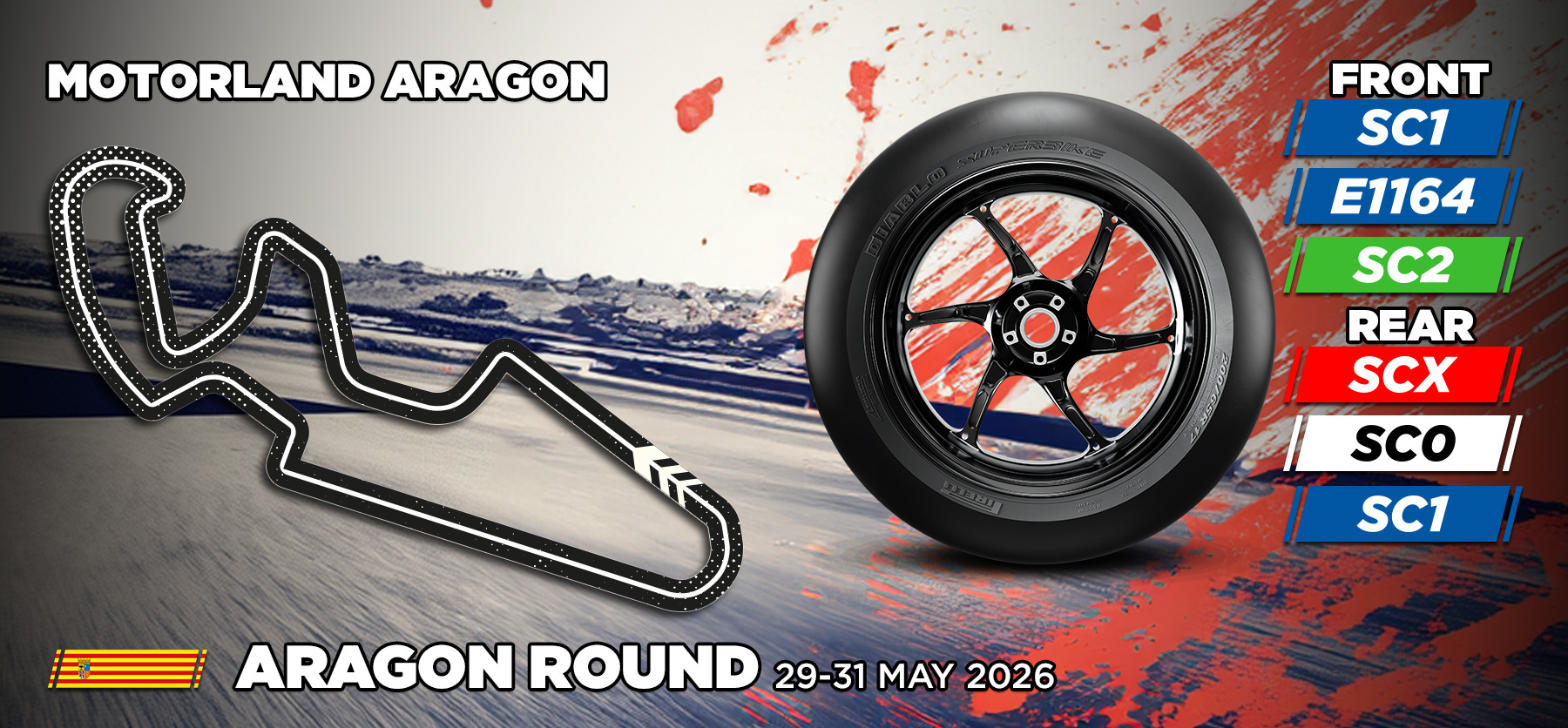 Pirelli confirms SCX as the Superpole tyre for Aragón